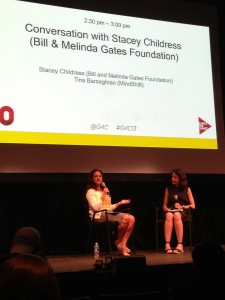 Stacey Childress and Tina Barseghian at Games for Change 2013