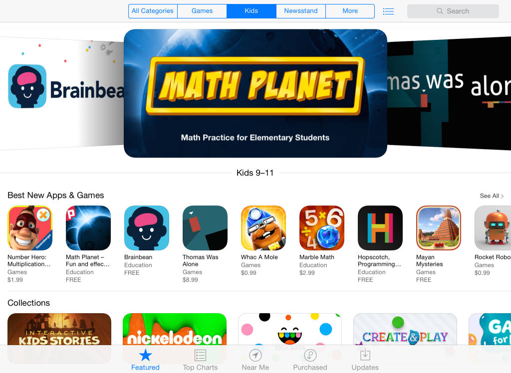 Playpower's app Math Planet was featured in the Apple App Store.