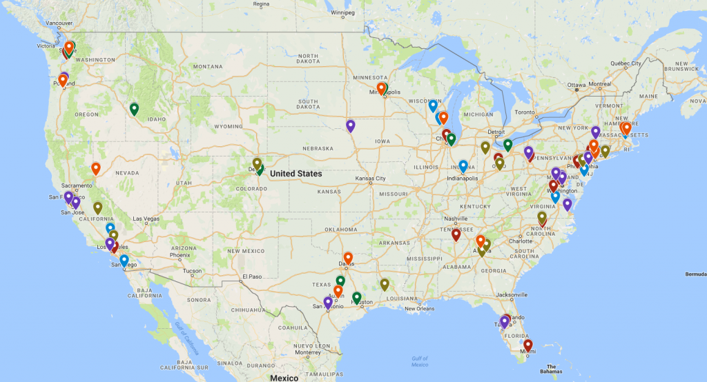 Geographic distribution of STEM Challenge winners