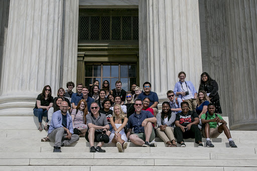 The 2019 Fellows of the Academy visiting the Supreme Court in Washington D.C.