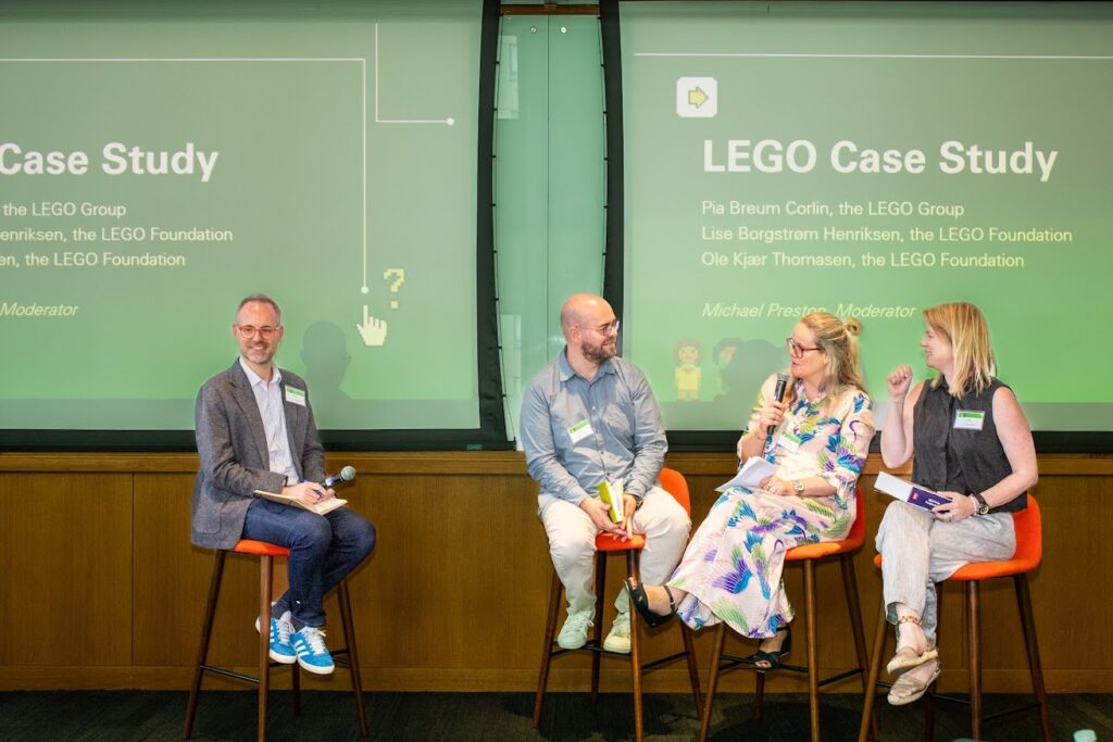 The LEGO Group and LEGO Foundation shared their reaction to the research findings and how they are approaching applying RITEC learnings to their company’s digital play design.