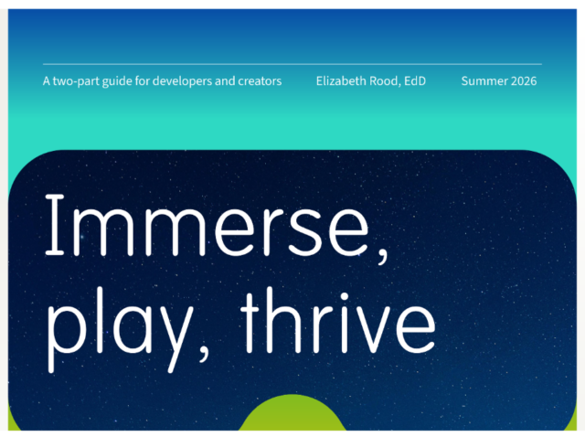 Immerse, Play, Thrive