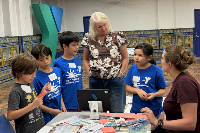 Students in a co-design session at West Side YMCA